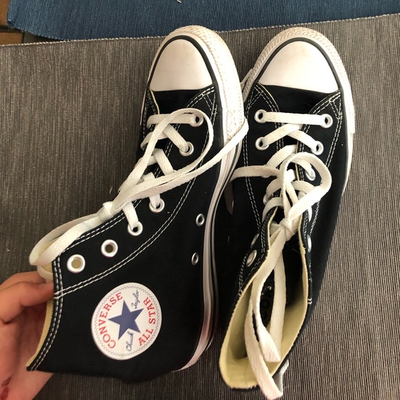 worn once black high top converse - Picture 5 of 5